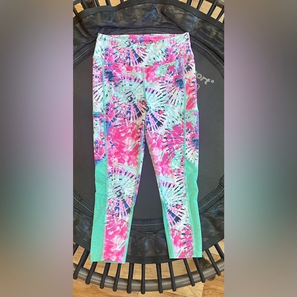 BCG Girls Training Leggings with mesh size M 8/10 - Picture 2 of 3